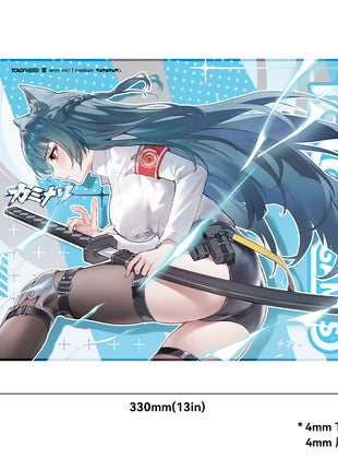 TALONGAMES マウスパッド ゲーミングマウスパッド eSports マウスパッド 490x420x4mm 330x260x4mm 布製 クロス 防水性 アニメ 滑り止め機能 ゴムベース エッジ周辺強化 Lサイズ Mサイズ 雷シリーズ KAMINARI カミナリ 【 日本正規代理店保証品 】