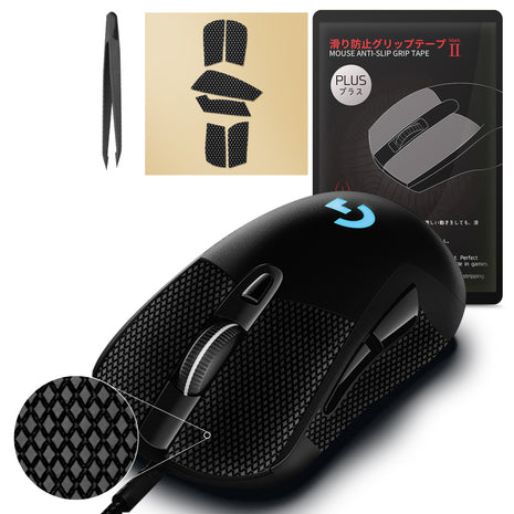 Hotline Games 2.0 PLUS マウスグリップ テープ Logicool G403 / G603 / G703 / G403h / G703h / G703d 滑り止めグリップテープ グリップ強化 優れた吸水性 ゲーミングマウス用 アンチスリップテープ カット済 1セット入り Mouse Grip Tape 【 日本正規代理店保証品 】(C12)