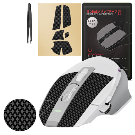 Hotline Games 2.0 PLUS マウスグリップ テープ Logicool G502 X PLUS LIGHTSPEED ワイヤレス RGB / Logicool G502 X LIGHTSPEED ワイヤレス / Logicool G502 X 有線 アンチスリップテープ 滑り止め グリップテープ カット済 1セット入り 【 日本正規代理店保証品 】(C55)