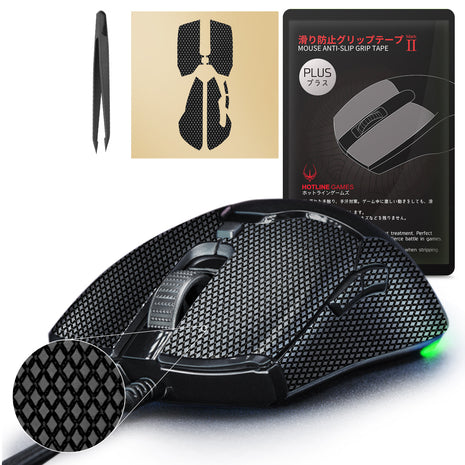 Hotline Games 2.0 PLUS マウスグリップ テープ Razer Viper Mini用 滑り止めグリップテープ グリップ強化 優れた吸水性 ゲーミングマウス用 アンチスリップテープ カット済 1セット入り Mouse Grip Tape 【 日本正規代理店保証品 】(C25)