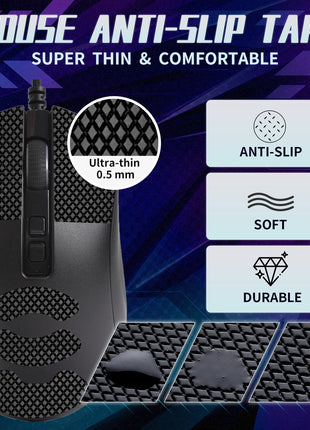 【送料無料】TALONGAMES マウスグリップ テープ Mouse Grip Tape Razer DeathAdder V2 / DeathAdder V2 Pro 用 極薄 0.5mm 優れる吸水性 アンチスリップ テープ ゲーミングマウス用 滑り止めグリップテープ カット済【 日本正規代理店保証品 】 (TF27)