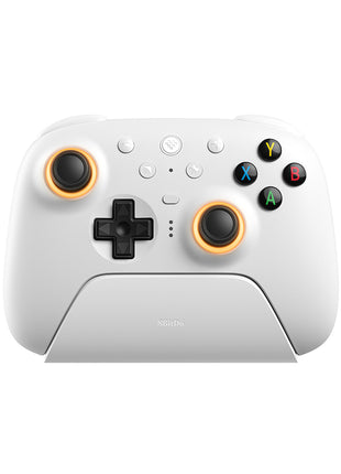 【2.4Gドングル付!】 8BitDo Ultimate 2 ワイヤレス コントローラー Windows & Android 用 TMR ジョイスティック付きゲーム コントローラー 切り替え可能なホール効果/触覚トリガー RGB ファイヤー リング 8 スピード ワイヤレス テクノロジー