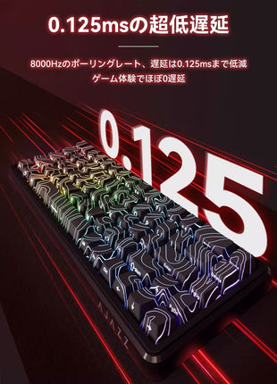 【無線接続ラピッドトリガーキーボード】 AJAZZ AK680MAX ゲーミングキーボード ラピッドトリガー ラピトリ マグネティックスイッチ 磁気スイッチ ワイヤレス対応 アルミニウム 超低遅延 ゲーミングキーボード ホットスワップ 磁気式 RGBバックライト 8Kポーリングレート