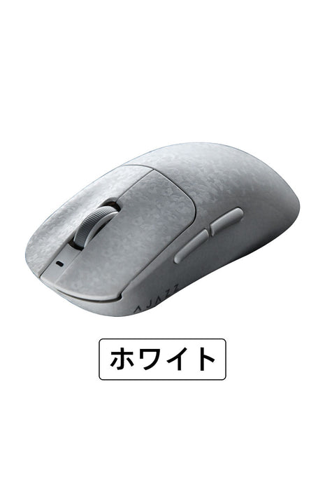 AJAZZ T520 ゲーミングマウス ワイヤレス カーボンファイバーシェル素材 PAW3950 8k対応 無線 超軽量 約58グラム  2.4Ghz/USB-C/Bluetooth接続  バッテリー500mAh ブラック / ホワイト