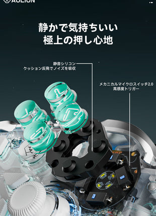 【送料無料】ワイヤレス Switchコントローラー Aolion K20 ゲームパッド Nintendo Switch PC Windows Android iOS用 Bluetooth 有線 PC ゲームコントローラー 6軸ジャイロ/振動/ターボ/ウェイクアップ機能付き ワイヤレス接続 スタンド レシーバー 付き