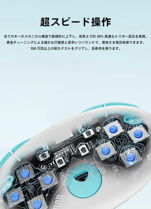 【送料無料】ワイヤレス Switchコントローラー Aolion N5 ゲームパッド Nintendo Switch PC Windows Android iOS用 Bluetooth 有線 PC ゲームコントローラー 6軸ジャイロ/振動/ターボ/ウェイクアップ機能付き ワイヤレス接続 ストラップ 付き