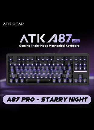 VXE ATK A87 ゲーミングキーボード メカニカルスイッチ 超低遅延 スイッチ ゲーミングキーボード ホットスワップ RGBバックライト 2.4GHz 無線キーボード 充電式 高耐久性 Bluetooth 5.1 RGBバックライトWindows/Mac OS対応 充電式 87キー 仕事PC用 自宅ゲーム用