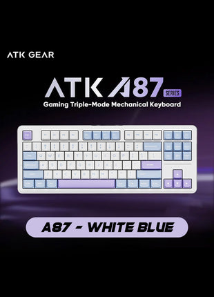 VXE ATK A87 ゲーミングキーボード メカニカルスイッチ 超低遅延 スイッチ ゲーミングキーボード ホットスワップ RGBバックライト 2.4GHz 無線キーボード 充電式 高耐久性 Bluetooth 5.1 RGBバックライトWindows/Mac OS対応 充電式 87キー 仕事PC用 自宅ゲーム用