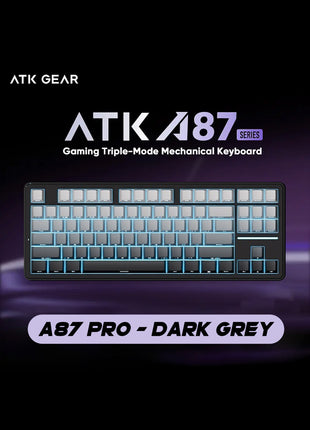 VXE ATK A87 ゲーミングキーボード メカニカルスイッチ 超低遅延 スイッチ ゲーミングキーボード ホットスワップ RGBバックライト 2.4GHz 無線キーボード 充電式 高耐久性 Bluetooth 5.1 RGBバックライトWindows/Mac OS対応 充電式 87キー 仕事PC用 自宅ゲーム用