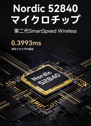 ATK X1 Ultimate ゲーミングマウス ワイヤレス 無線 超軽量 51グラム PAW3950Ultra Nordic52840 2.4Ghz/TYPE-C接続 バッテリー500mAh 3色選択可能 ワイヤレス/有線8K対応 （全シリーズ8Kレシーバー付き）送料無料