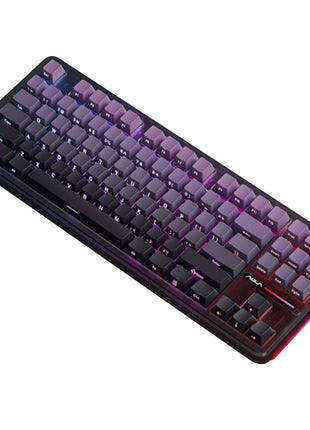 AULA F87 Pro ゲーミングキーボ  メカニカルキーボード  87キー無衝突コンパクト Bluetooth5.0/2.4Ghz/Type-Cケーブル ホットスワップ可能 EVA吸音PCB RGBバックライト 潤滑衛星 灰木軸 霊動軸 太空軸 月白軸 充電式バッテリー 多色選択可能