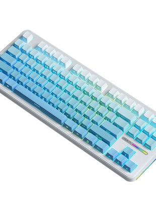AULA F87 Pro ゲーミングキーボ  メカニカルキーボード  87キー無衝突コンパクト Bluetooth5.0/2.4Ghz/Type-Cケーブル ホットスワップ可能 EVA吸音PCB RGBバックライト 潤滑衛星 灰木軸 霊動軸 太空軸 月白軸 充電式バッテリー 多色選択可能