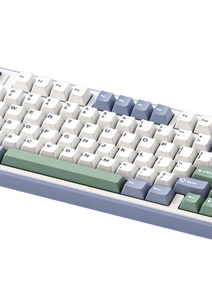 AULA F75 ゲーミングキーボード メカニカルキーボード ガスケット 80キー 無衝突コンパクト Bluetooth5.0/2.4Ghz/Type-C 5層パッド＆ノブ付き ホットスワップ可能 EVA吸音PCB リズム RGBバックライト 潤滑衛星 プログラム可能 充電式バッテリー 送料無料