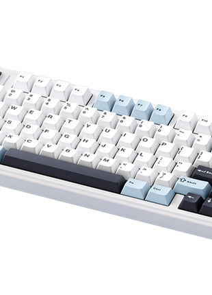 AULA F75 ゲーミングキーボード メカニカルキーボード ガスケット 80キー 無衝突コンパクト Bluetooth5.0/2.4Ghz/Type-C 5層パッド＆ノブ付き ホットスワップ可能 EVA吸音PCB リズム RGBバックライト 潤滑衛星 プログラム可能 充電式バッテリー 送料無料