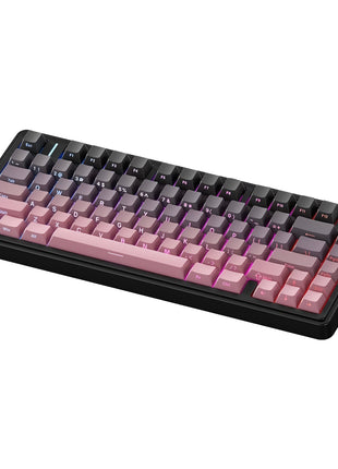 AULA F75 ゲーミングキーボード メカニカルキーボード ガスケット 80キー 無衝突コンパクト Bluetooth5.0/2.4Ghz/Type-C 5層パッド＆ノブ付き ホットスワップ可能 EVA吸音PCB リズム RGBバックライト 潤滑衛星 プログラム可能 充電式バッテリー 送料無料