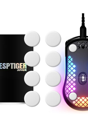 【送料無料】EsportsTiger マウスソール Arc2 SteelSeries Aerox 3 用 PTFE製 ホワイト 2世代 1セット入り 滑り強化 マウスフィート (HB42)