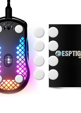 【送料無料】EsportsTiger マウスソール Arc1 SteelSeries Aerox 3用 PTFE製 ホワイト  2セット入り ベーシックバージョン マウスフィート (HA76)