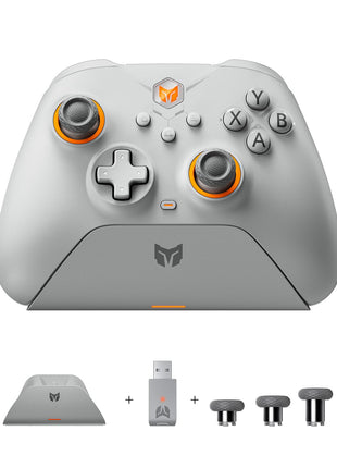 BIGBIG WON Gale-Hall コントローラー 2.4Gワイヤレス ホール効果 トリガー スティック PC 充電ベース付き Bluetooth ゲームパッド PCアプリの設定制御 4つのカスタムボタン Switch/Switch Lite/Switch OLED/Windows/Android/IOSに対応 （ブラック / ホワイト）