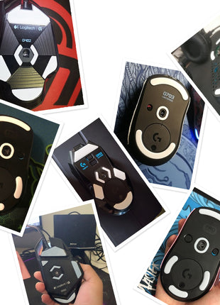 【送料無料】EsportsTiger マウスソール Logicool G PRO Wireless ワイヤレス用 ICE PTFE製 ホワイト ゲーミングマウス 滑り強化 1セット入り ロジクール マウスフィート (HC12)
