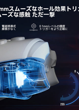 FLYDIGI Direwolf 3 ワイヤレス Switchコントローラー Nintendo Switch PC Windows Android iOS用 Bluetooth PC ゲームコントローラー カスタマイズ 6軸ジャイロ/振動/ターボ/ウェイクアップ機能付き ホール効果 トリガー PC用ゲームパッド