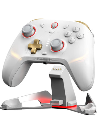 GameSir Cyclone2 PC コントローラー PC/Switch/iOS/Android 用 Mag-Res TMR スティック 1000Hz レポート レート ホール & マイクロ 2-in-1 トリガー RGB照明 充電ドック付き
