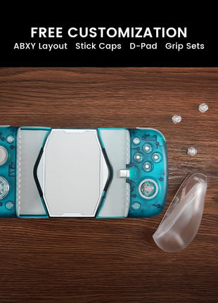 GameSir X3 Pro モバイル ゲ一ム コントロ一ラ一 RGB バックライト付き Android コントロ一ラ一 取り外し可能 磁気式 ABXY ボタンを備えた ゼロ遅延 モバイル コントロ一ラ一 D Pads ゲームパッド ギフト 送料無料