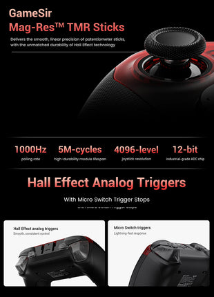 【3日以内発送】GameSir G7 Pro ゲ一ムコントロ一ラ一 コントローラー ワイヤレス  プロコン PCコントローラー Switch / PC / Steam / IOS / Android 全対応 ホール効果ジョイスティック ホール効果トリガー スリーモード接続 リニアトリガー 1000Hz