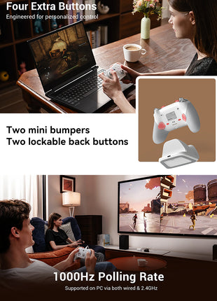 【3日以内発送】GameSir G7 Pro ゲ一ムコントロ一ラ一 コントローラー ワイヤレス  プロコン PCコントローラー Switch / PC / Steam / IOS / Android 全対応 ホール効果ジョイスティック ホール効果トリガー スリーモード接続 リニアトリガー 1000Hz