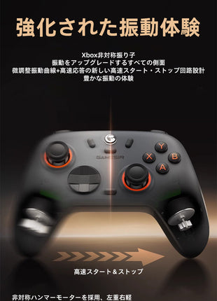 【 2.4Gドングル付き 】GameSir Nova 2 Lite コントローラー ワイヤレス プロコン PCコントローラー Switch / PC / Steam / IOS / Android 全対応 ホール効果ジョイスティック ホール効果トリガー スリーモード接続 リニアトリガー 1000Hz 三色選択可能
