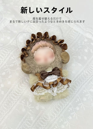 SKULLPANDA スカルパンダ用 SP 10-13cm ぬいぐるみ洋服 ぬいぐるみ 服セット ぬいぐるみ用服 着せ替え人形 日常服人形 ドールウェア コスチューム