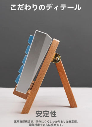 【送料無料】キーボードホルダー デスク キーボード スタンド インストール アクリル チルト ホルダー 女性 男性用 木製なアクリル イーゼル本 楽譜 ノート 収納 原木風 省スペース デスク収納 天然木調