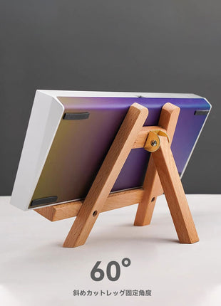 【送料無料】キーボードホルダー デスク キーボード スタンド インストール アクリル チルト ホルダー 女性 男性用 木製なアクリル イーゼル本 楽譜 ノート 収納 原木風 省スペース デスク収納 天然木調