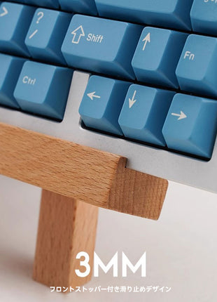 【送料無料】キーボードホルダー デスク キーボード スタンド インストール アクリル チルト ホルダー 女性 男性用 木製なアクリル イーゼル本 楽譜 ノート 収納 原木風 省スペース デスク収納 天然木調