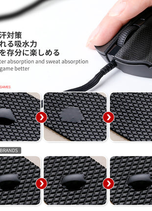Hotline Games 2.0 PLUS マウスグリップ テープ Logicool G600用 滑り止めグリップテープ グリップ強化 優れた吸水性 ゲーミングマウス用 アンチスリップテープ カット済 1セット入り Mouse Grip Tape 【日本正規代理店保証品】(C14)