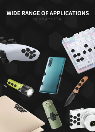 Hotline Games 2.0 PLUS マウスグリップ テープ DIY 六角形 滑り止めグリップテープ グリップ強化 優れた吸水性 ゲーミングマウス用 アンチスリップテープ カット済 1セット入り Mouse Grip Tape 【 日本正規代理店保証品 】 (C26)