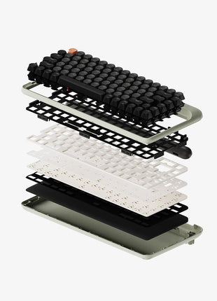 Lofree 1970s シリーズ メカニカルキーボード Mechanical Keyboard ロフリー レトロデザイン おしゃれ デスクワーク 打ち心地快適 LEDバックライト付き 仕事用 在宅勤務 快適 リニア 有線 無線 2.4G BLUETOOTH 対応