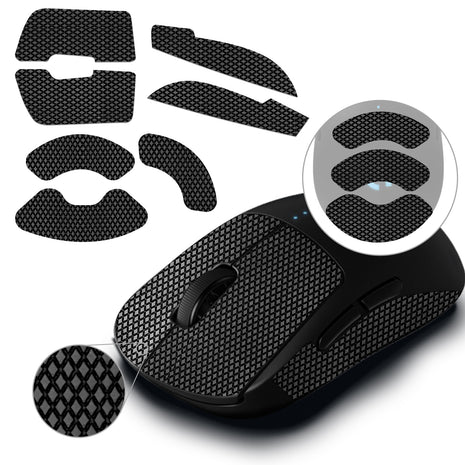 【送料無料】TALONGAMES マウスグリップ テープ Mouse Grip Tape Logicool G PRO Wireless 無線用 極薄 0.5mm 優れる吸水性 アンチスリップ テープ ゲーミングマウス用 滑り止めグリップテープ カット済 (TF12)