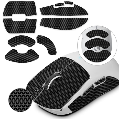 【送料無料】TALONGAMES マウスグリップ テープ Mouse Grip Tape Logicool G PRO X Superlight Wireless 2代 無線用 極薄 0.5mm 優れる吸水性 アンチスリップ テープ ゲーミングマウス用 滑り止めグリップテープ カット済