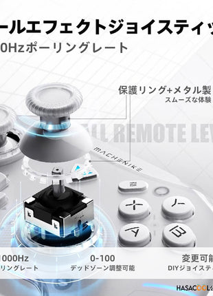 【送料無料】Machenike G5 Pro max ワイヤレス Switch コントローラー 充電スタンド付き Nintendo Switch PC Windows Android iOS用 Bluetooth 無線 PC ゲームコントローラー 6軸ジャイロ/振動/ターボ/ウェイクアップ機能付き ワイヤレス接続 コントローラー