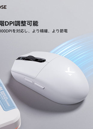 MCHOSEG3/G3 800mAh ゲーミングマウス ワイヤレス 無線 PAW3311 sinowealth/Realtek 12000DPI Bluetooth/2.4Ghz/USB-C接続  バッテリー500/800mAh  3色選択可能