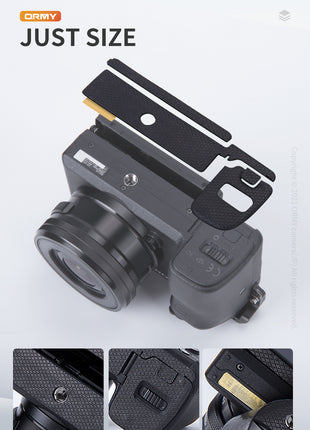 【送料無料】ORMY カメラ保護ソール SONY α6400 用 カメラボデー底部の保護シート 滑り防止 底部保護 保護テープ 衝撃吸収 カメラ本体ボトム 保護フィルム カメラスキンシール 衝撃吸収 カメラブラケット 三脚マウント 固定強化