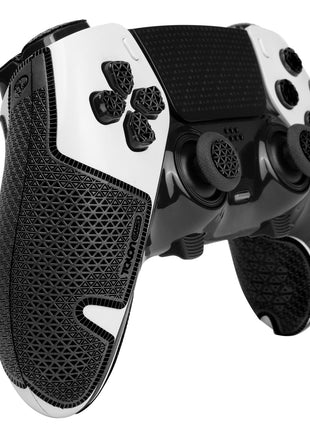 TALONGAMES PS5 コントローラーグリップ Ultraバージョン アンチスリップテープ PlayStation 5 DualSense Edge グリップ力強化 吸汗力 アクションボタン図形提示 [ グリップ部分 + 十字キーパッド + ボタン + トリガー] ブラック【日本正規代理店保証品】