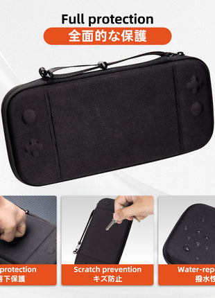 TALONGAMES Switch2 用 NS2 収納ケース カバー 収納バッグ 保護ケース 大容量 スイッチ2用 アクセサリー 軽量化 収納ボックス 防水 防塵 耐衝撃（ブラック）