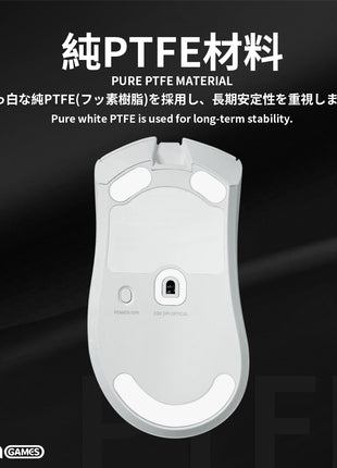 TALONGAMES マウスソール ラウンドエッジ ソール マウスフィート Razer DeathAdder V3 Pro 用 交換用 ゲーミングマウス移動改善 2セット入り 高耐久 低摩擦 Super Smooth 交換用 【 日本正規代理店保証品 】