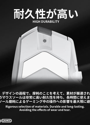 TALONGAMES マウスソール ラウンドエッジ ソール マウスフィート Logicool G502X Wireless 用 交換用 ゲーミングマウス移動改善 2セット入り 高耐久 低摩擦 Super Smooth 交換用 【 日本正規代理店保証品 】(TA72)