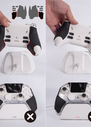 【 グリップ力強化 & 吸汗力強 】 TALONGAMES Manba One V2 コントローラー 用 コントローラーグリップ クラシックバージョン アンチスリップテープ グリップ テープ 滑り止め グリップシール カット済 1セット入り (ブラック)