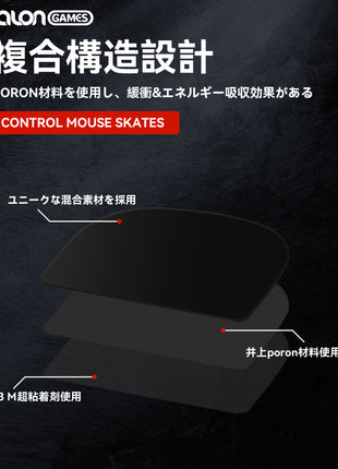 【 コントロール重視タイプ 】 TALONGAMES コントロール バージョン マウスソール Logicool G Pro X Superlight 2 用 交換用 2セット入り 高耐久 低摩擦 Super Smooth 交換用 【 日本正規代理店保証品 】