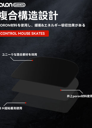 【 コントロール重視タイプ 】 TALONGAMES コントロール バージョン マウスソール Logicool G Pro X Superlight 2 DEX Wireless ワイヤレス 用 交換用 2セット入り 高耐久 低摩擦 Super Smooth 交換用 【 日本正規代理店保証品 】