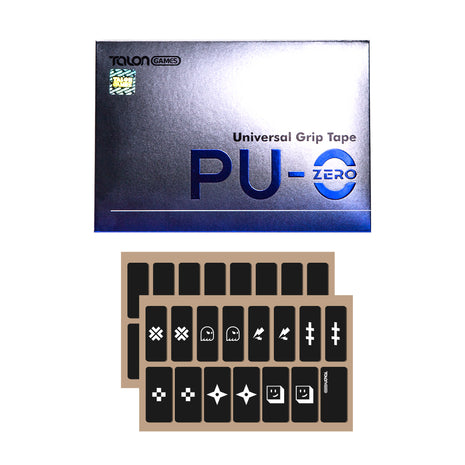 TALONGAMES 汎用型 グリップ テープ 極薄 0.3mm Pre-cut Universal アンチスリップ 滑り止めグリップテープ ゲーミング用 マウスグリップテープ ユニバーサル カット済み (PU-0シリーズ、ブラック)