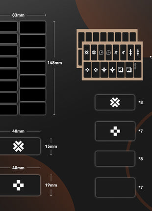 TALONGAMES 汎用型 グリップ テープ 極薄 0.3mm Pre-cut Universal アンチスリップ 滑り止めグリップテープ ゲーミング用 マウスグリップテープ ユニバーサル カット済み (PU-0シリーズ、ブラック)